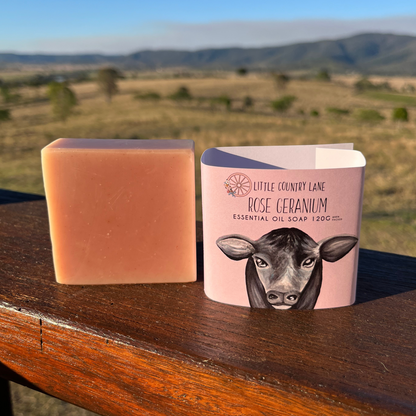 ROSE GERANIUM ESSENTIAL OIL SOAP