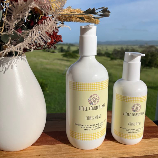 CITRUS BLEND ESSENTIAL OIL - BODY WASH & CREAM PACK